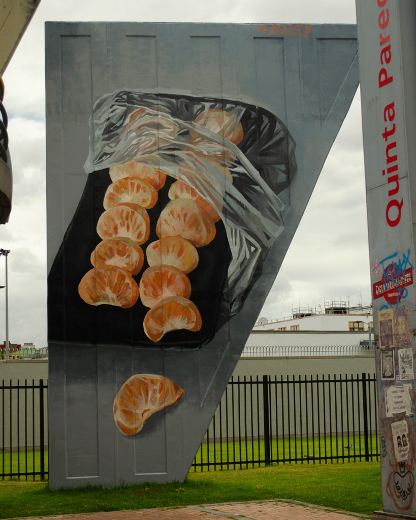 Naturaleza muerta envuelta en plástico