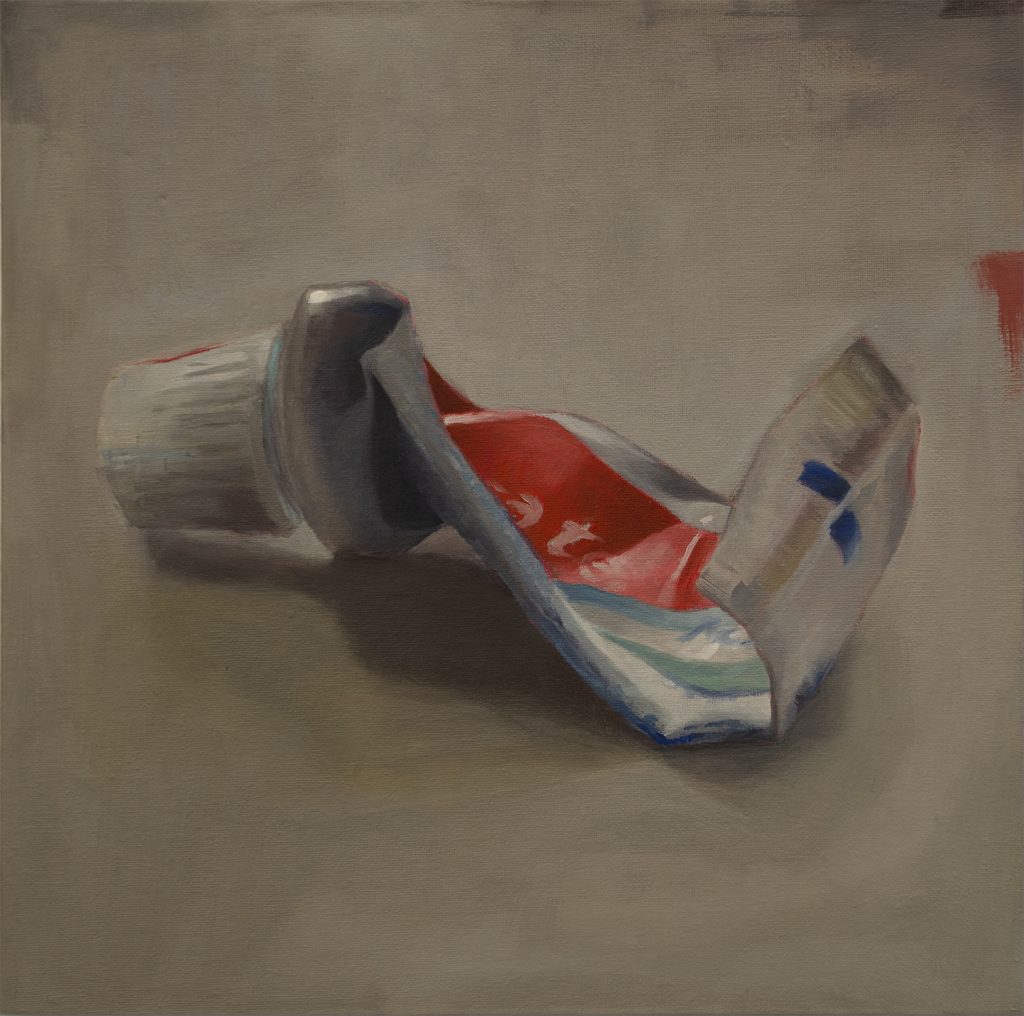 Los dientes no son blancos / Óleo sobre lienzo