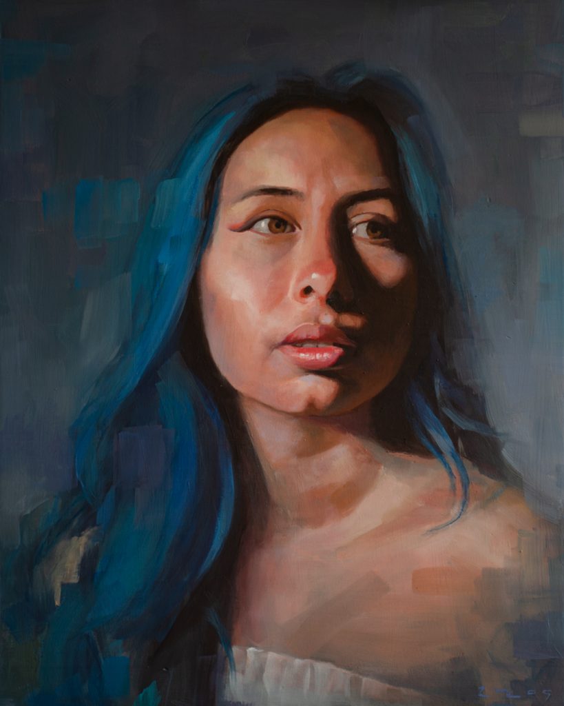Tatiana, Óleo sobre madera