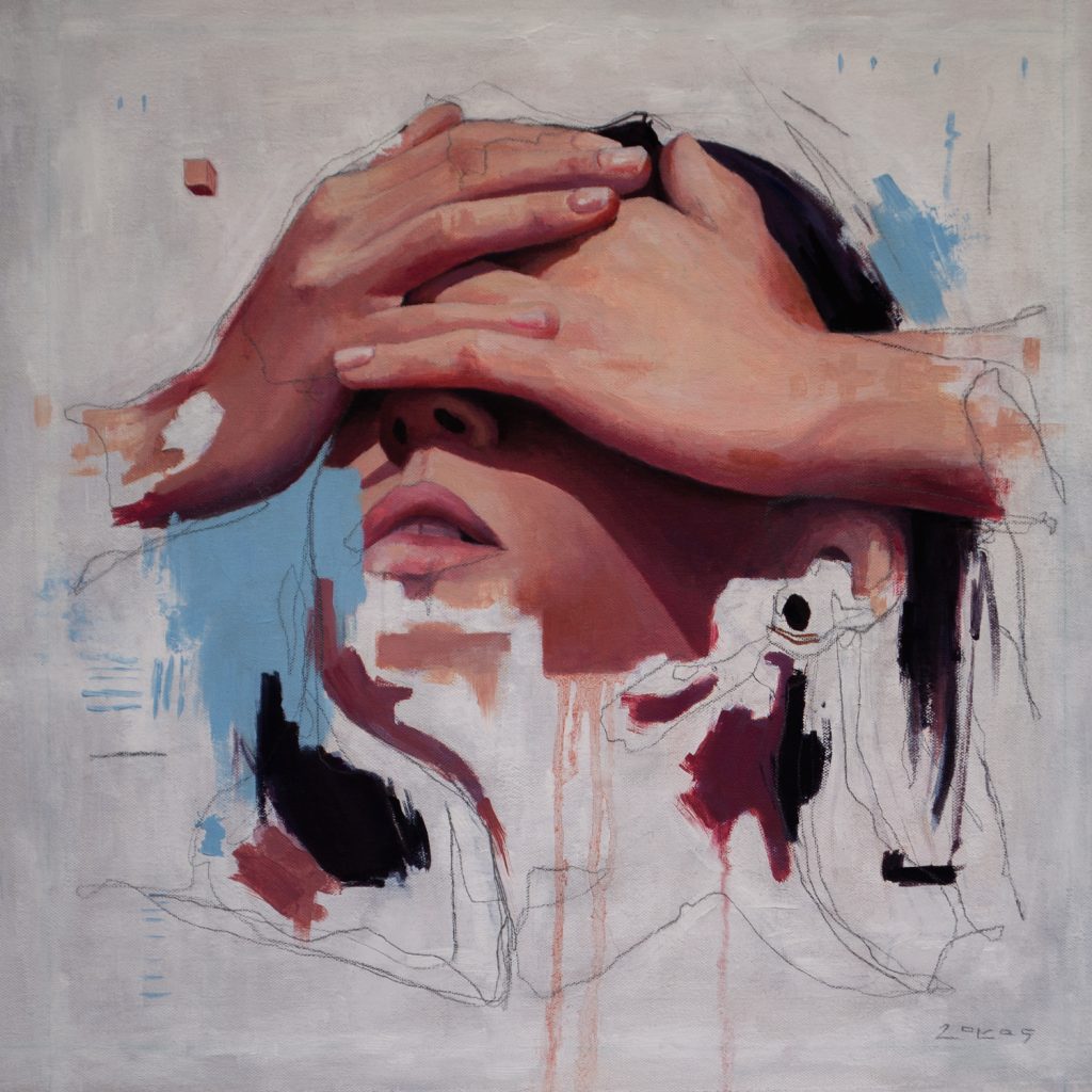 Same old sun, Óleo y grafito sobre lienzo