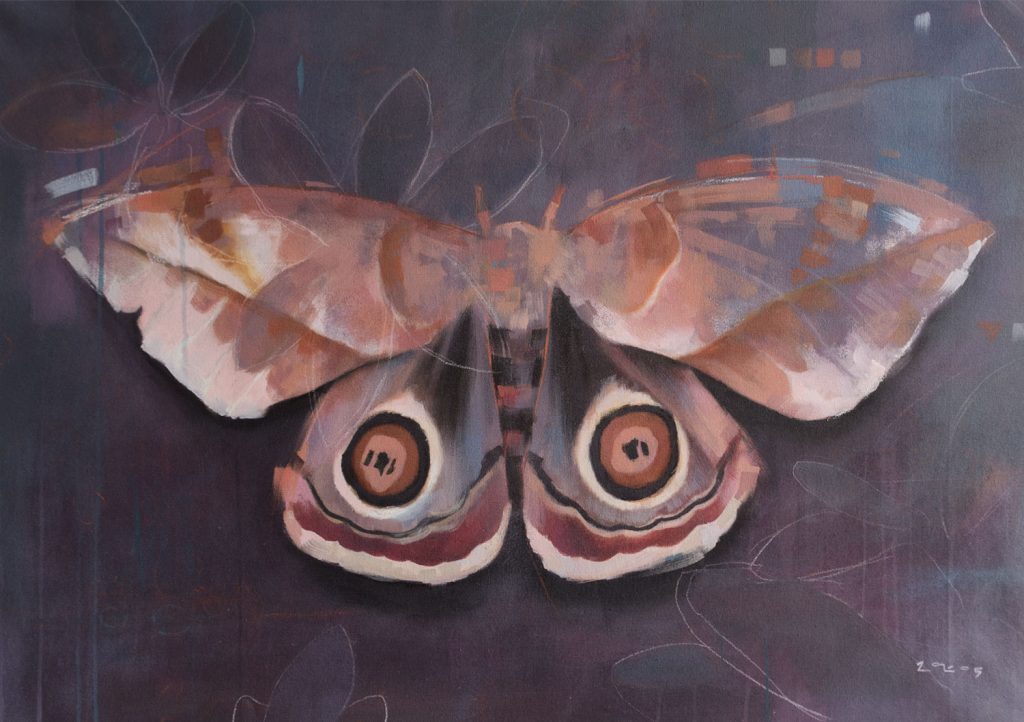 Xochiaguatecolote / Acrílico sobre lienzo